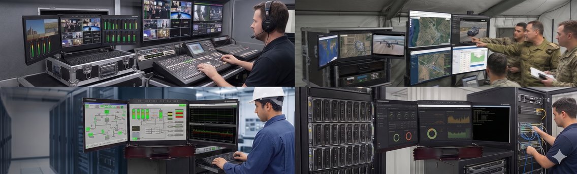 LRK-17W-2U-3LCD in command, field, industrial, and data-center use